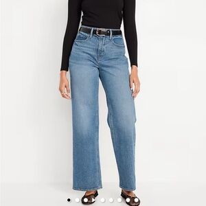 Curvy Extra High-Waisted Wide-Leg Jeans